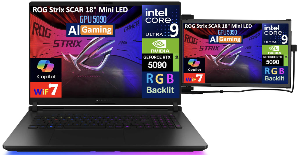 Gaming Laptop 18in 240Hz Mini LED WQXGA Display, Intel Ultra 9, RTX 5090, 32GB RAM, 8TB SSD, Windows 11 Pro Z905