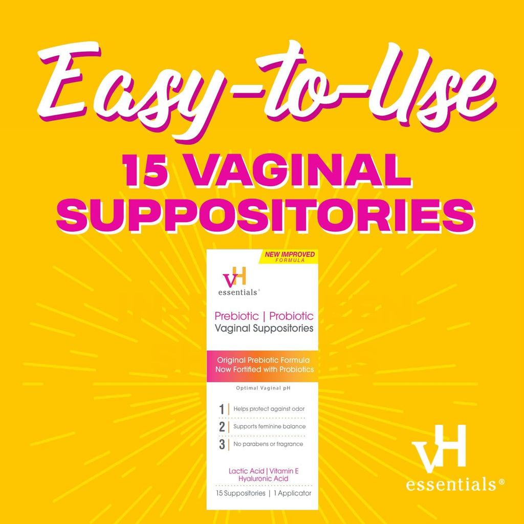 Prebiotic pH Balanced Vaginal Suppositories, 15 Count R97264