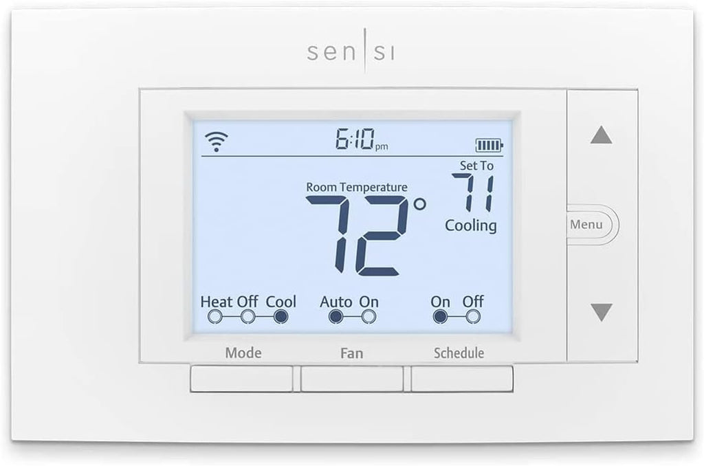 Emerson Sensi Wi-Fi Smart Thermostat for Smart Home, DIY, Works With Alexa, Energy Star Certified, ST55 Pack of 2
