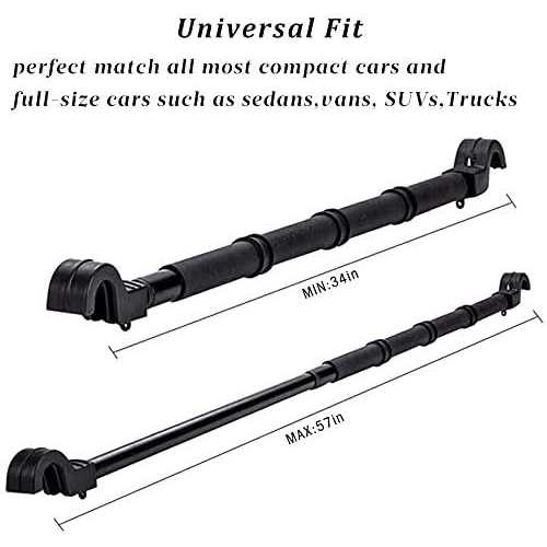 Car Fishing 4 Rod Holder Adjustable 35 to 57 Inch F1357