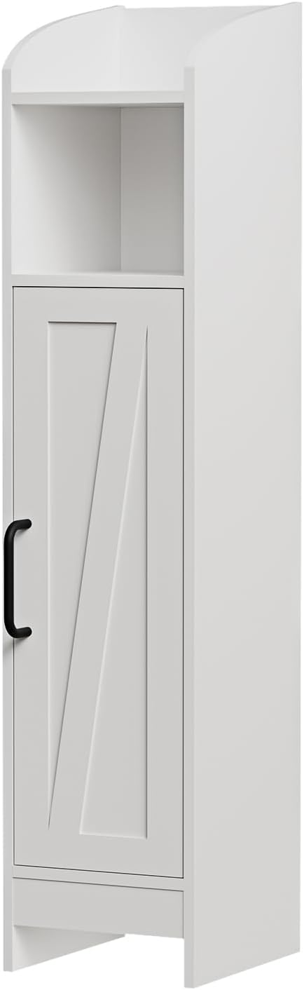 Bathroom Storage Cabinet with Door and Adjustable Shelves L8916