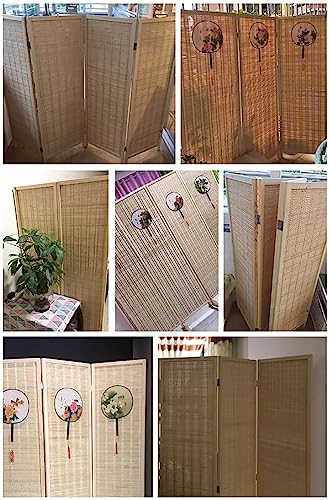 Room Divider 4 Panel Folding Screen Freestanding Partition Q769396