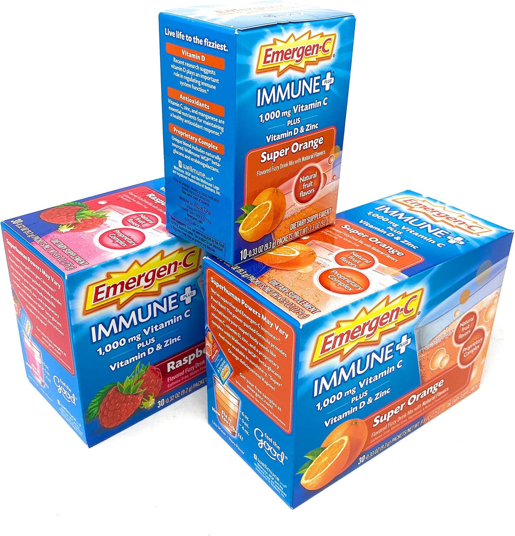 Dietary Supplement Fizzy Drink Mix Powder, Super Orange and Raspberry B964