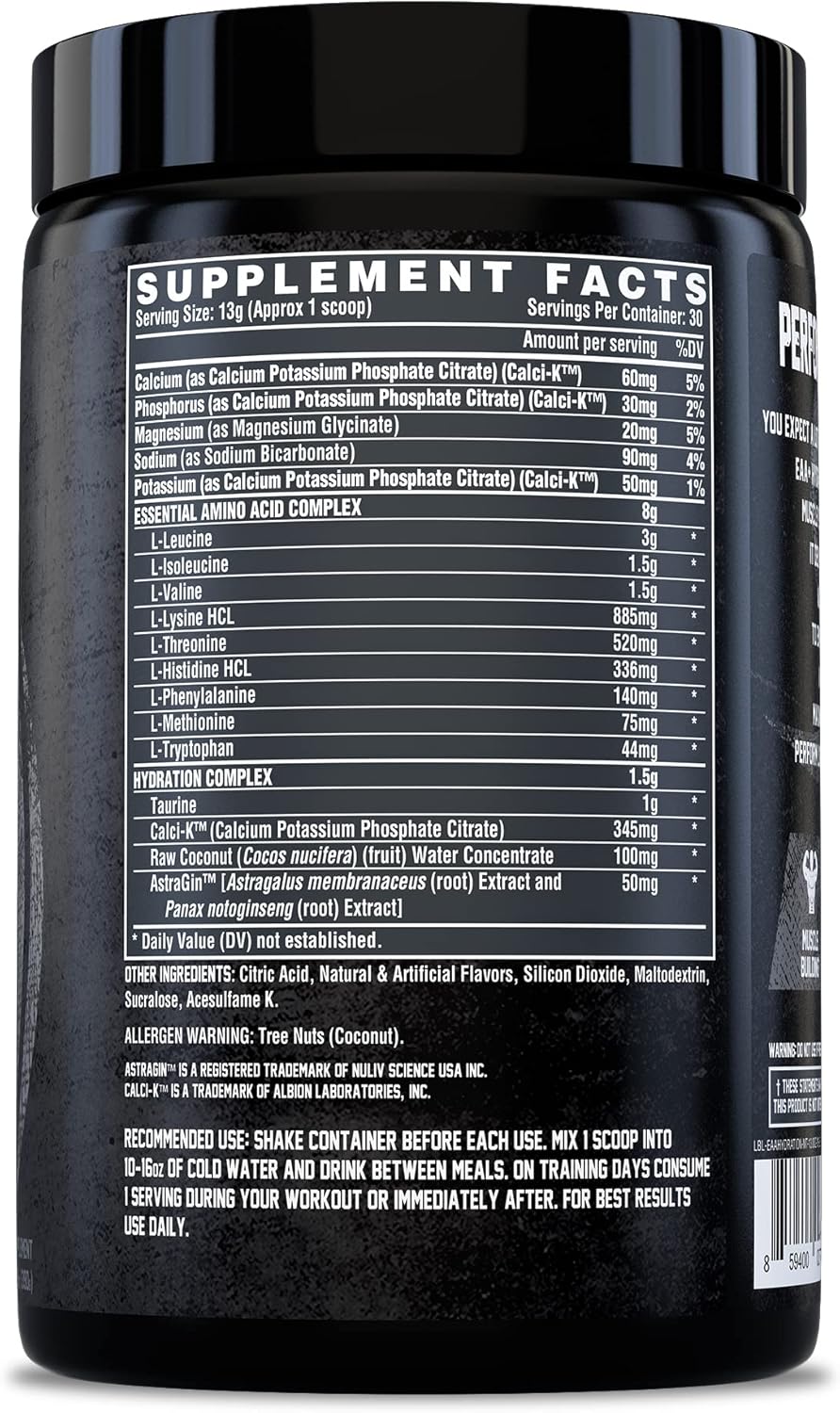 EAA + BCAA Powder with Electrolytes, Maui Twist Flavor, 30 Servings T409