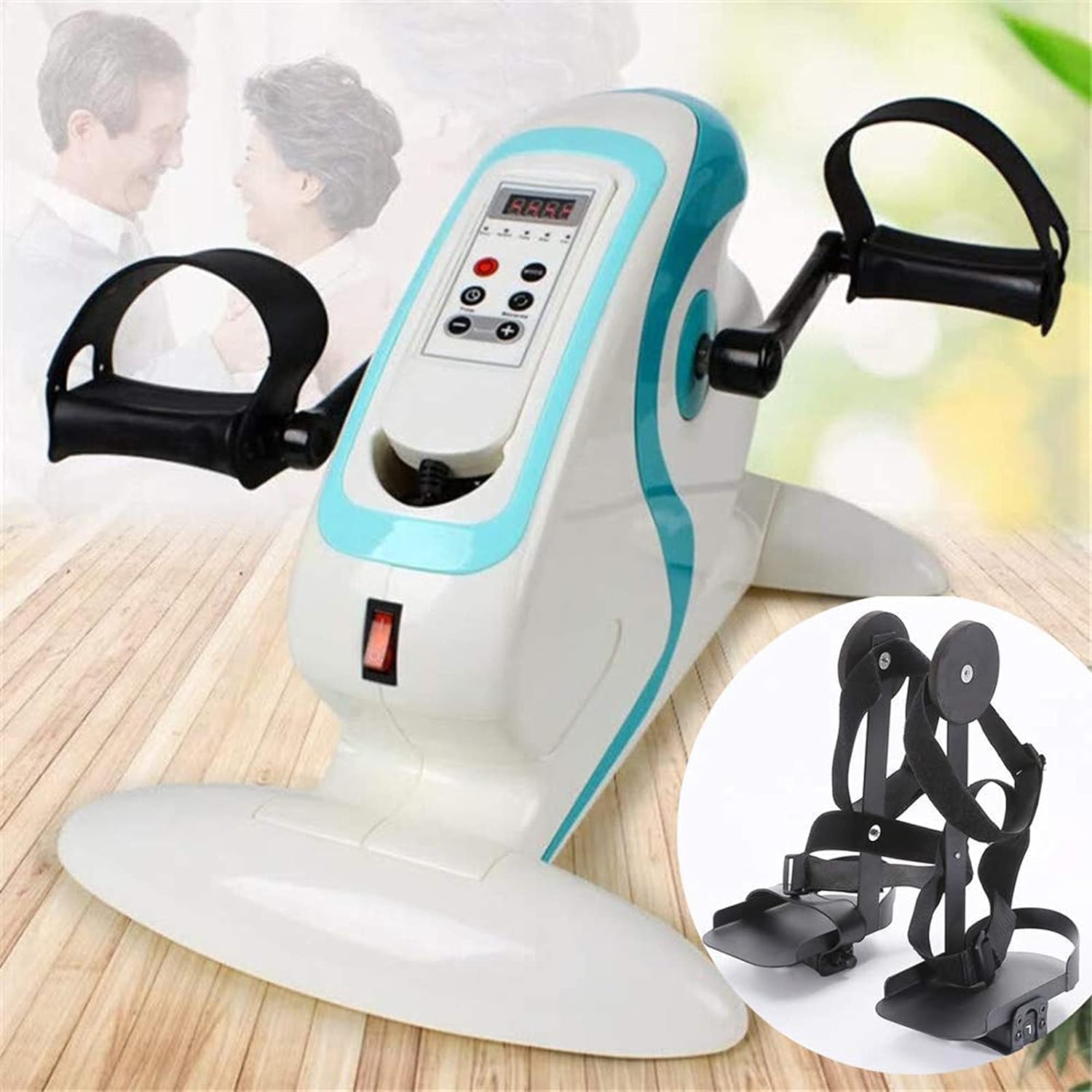 Pedal Exerciser with LCD Display, Portable Arm Leg Exercise Bike A801278