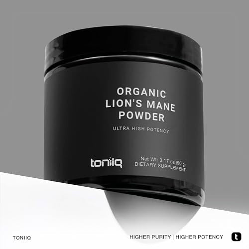 Organic Lion's Mane Mushroom Powder, 10,000mg Concentrated, 90g A43964