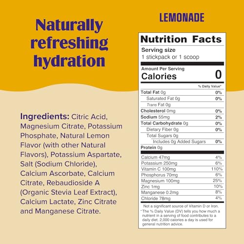 Electrolyte Drink Mix Powder, Piña Colada, 90 Servings Y78314