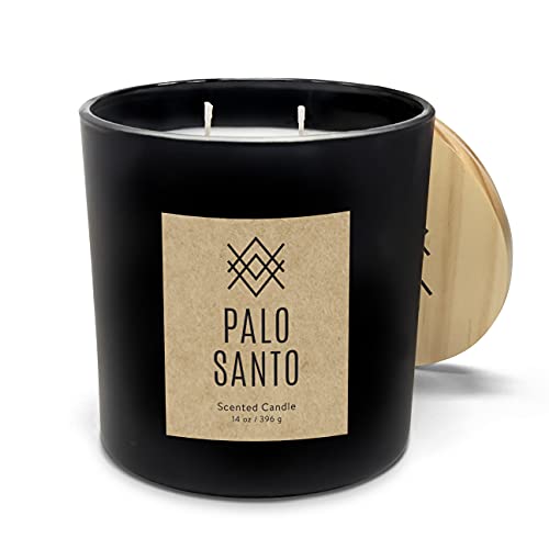 Matte Scented Candle - Oud and Tobacco - 14-Ounce Soy-Blend Wax Jar Candle S5478