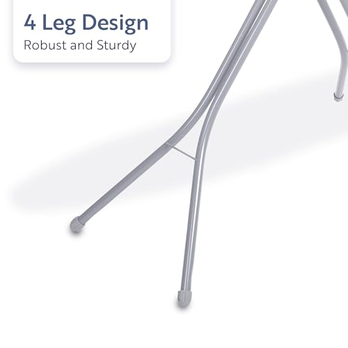 Freestanding Full Size Ironing Board with Iron Rest, 43 x 14 Inch Surface W850635