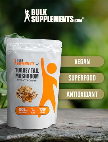 Turkey Tail Mushroom Extract Powder, Vegan & Gluten Free, 1000mg per Serving, 500g C146