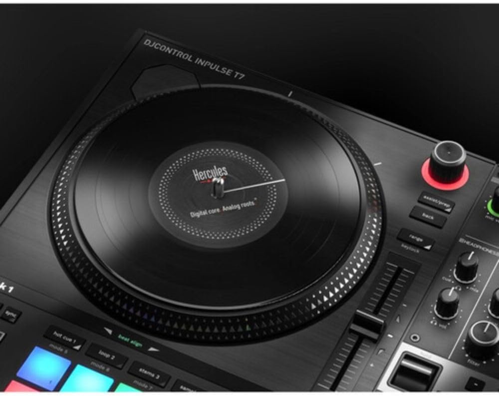 2 Deck Motorized DJ Controller with STEMS Control and Headphones V17613