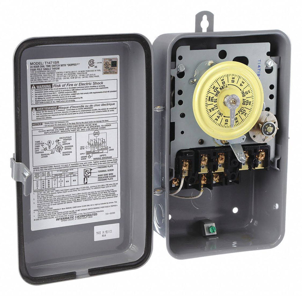 24 Hour Electromechanical Timer, 4Pst A592