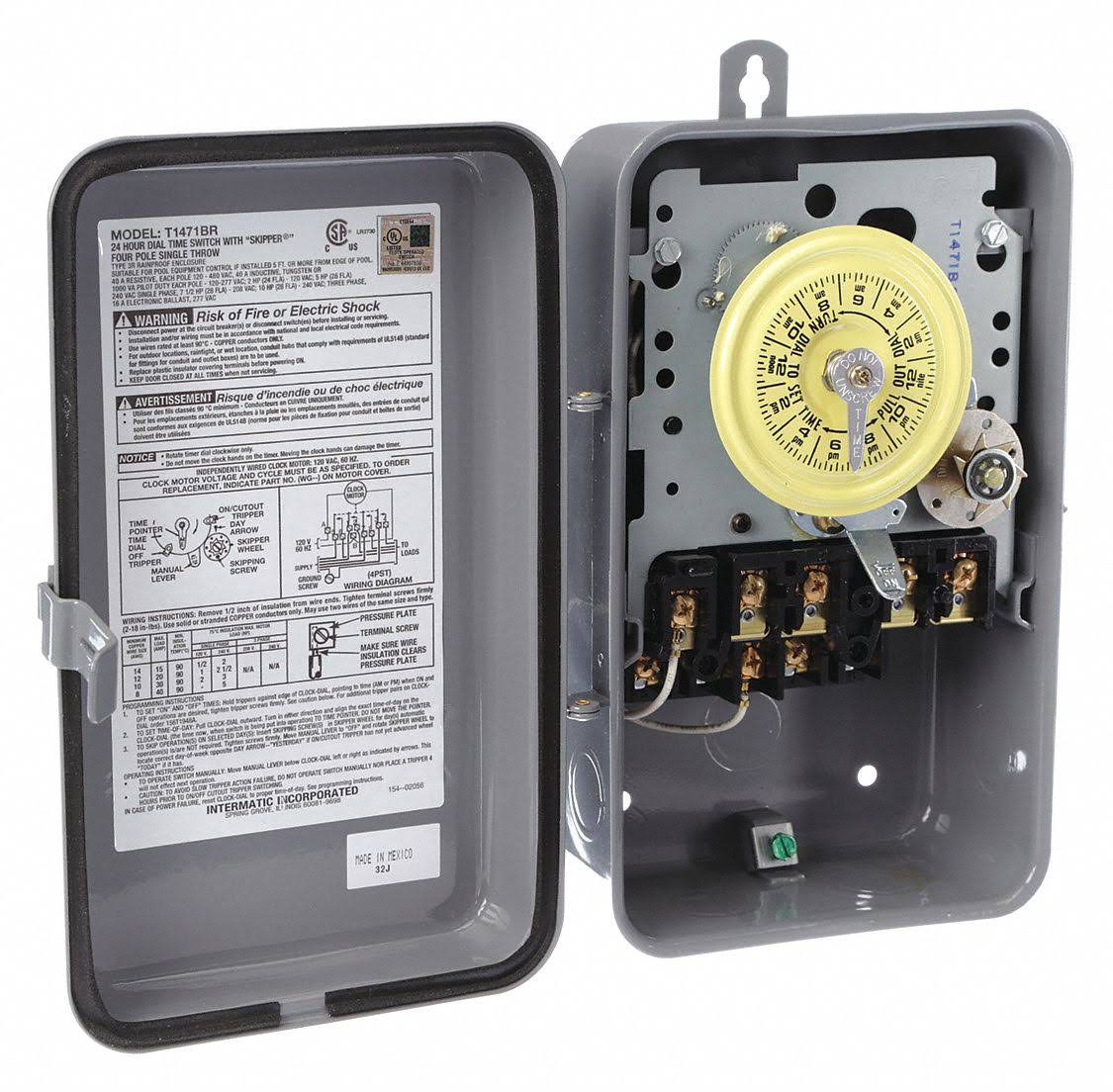 24 Hour Electromechanical Timer, 4Pst A592