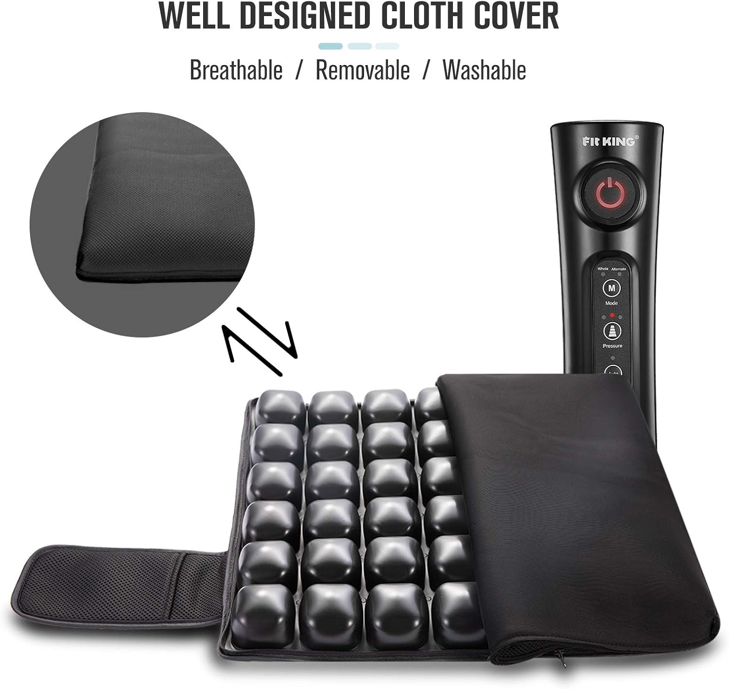 Rechargeable Electric Inflatable Air Seat Cushion with Massage Mode G40934