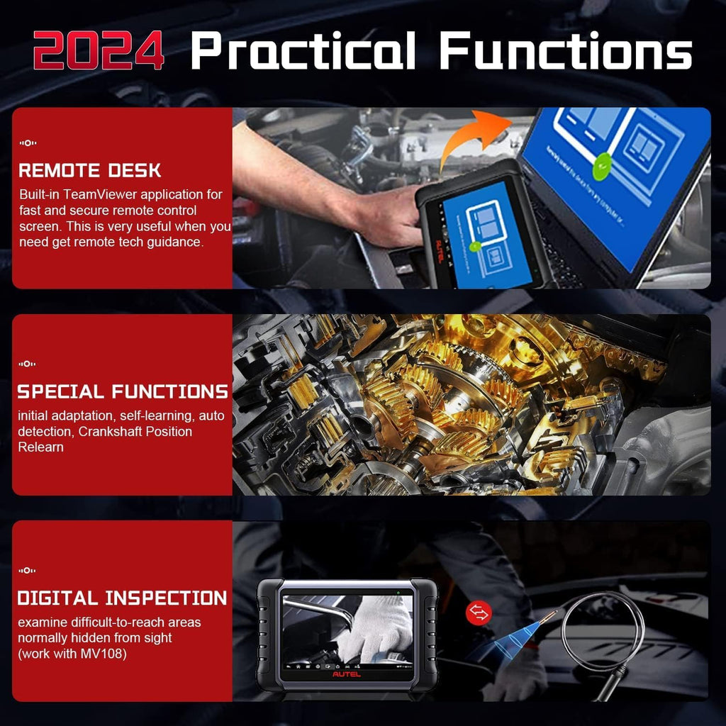 Bidirectional OBD2 Scanner with Active Testing, 28+ Service Functions F118