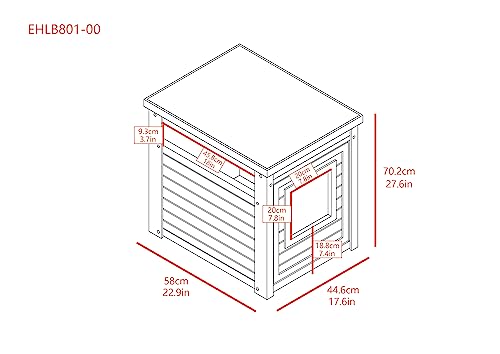 Jumbo Litter Box Cover End Table - Espresso T68795