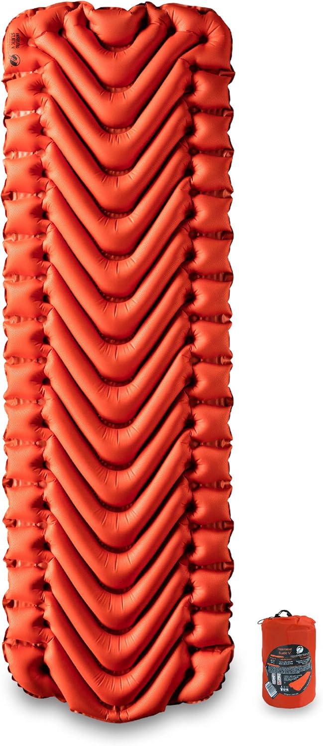 Insulated Sleeping Pad, Lightweight, 2.5 Inches Thick, Inflatable Camping Mattress C48449