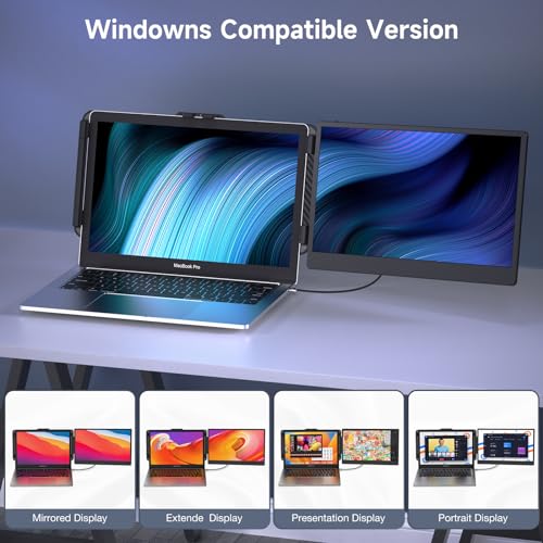 Portable Laptop Monitor 14'' 1080P FHD IPS Plug and Play V5814