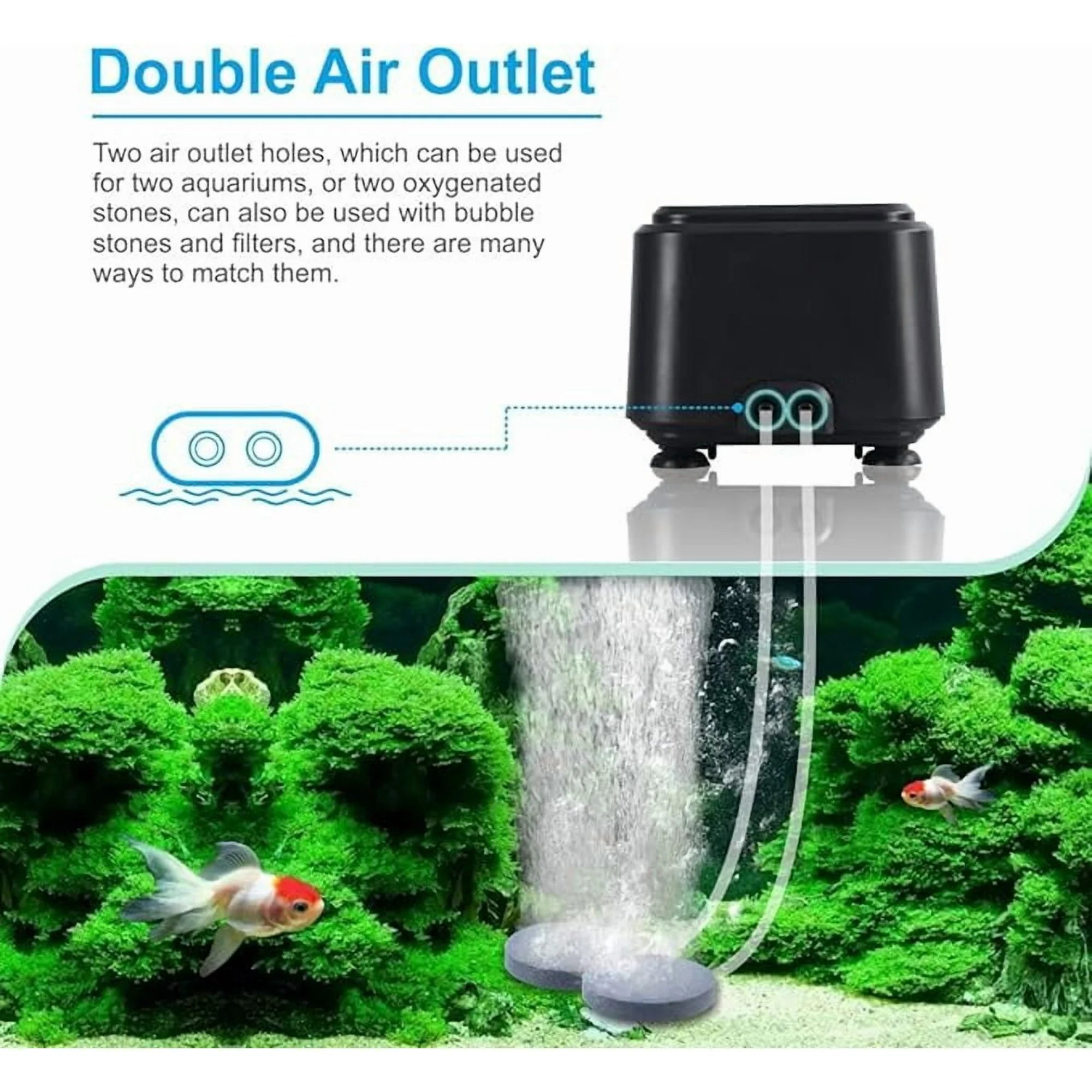Adjustable Aquarium Air Pump U26079