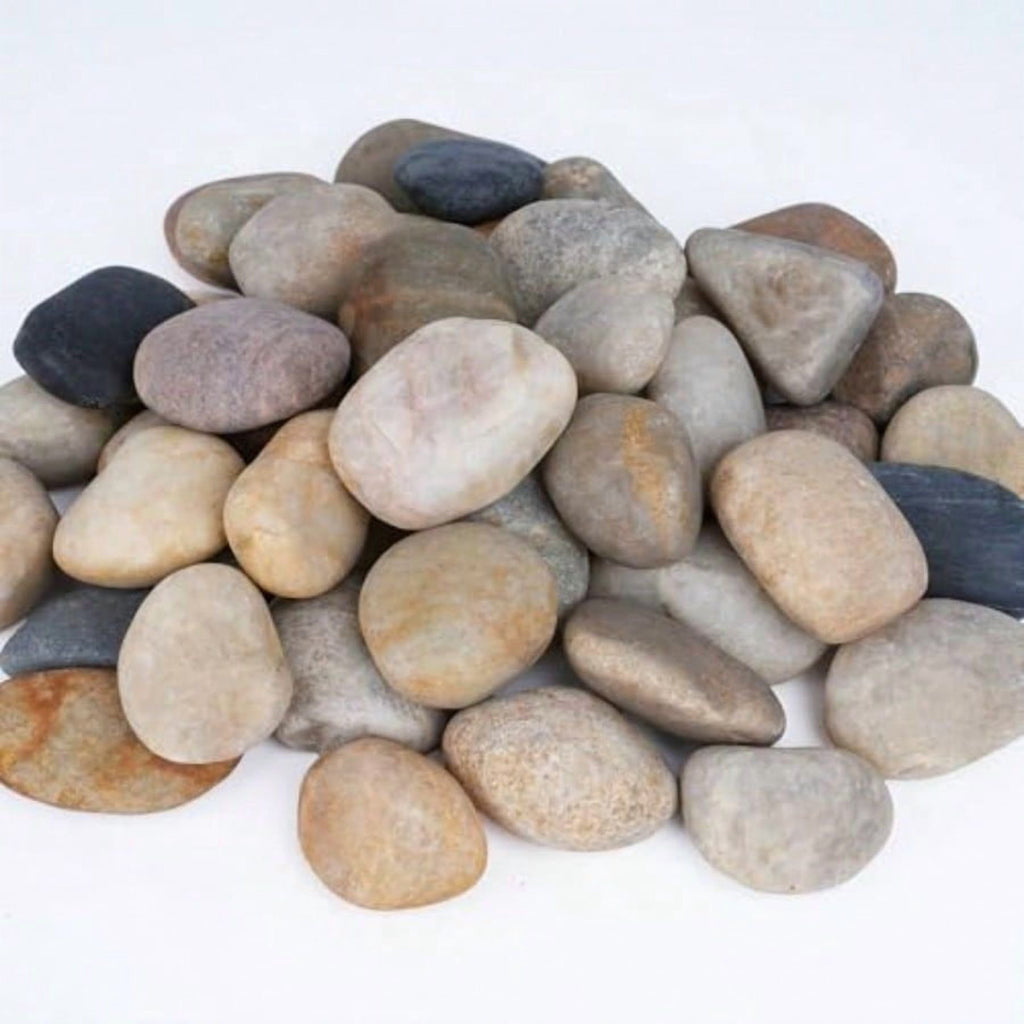 40 lbs River Rocks for Landscaping Decorative Garden Stones N934576