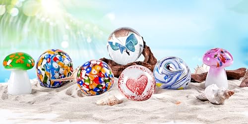 Hand Blown Glass Underwater World Paperweight Y93638