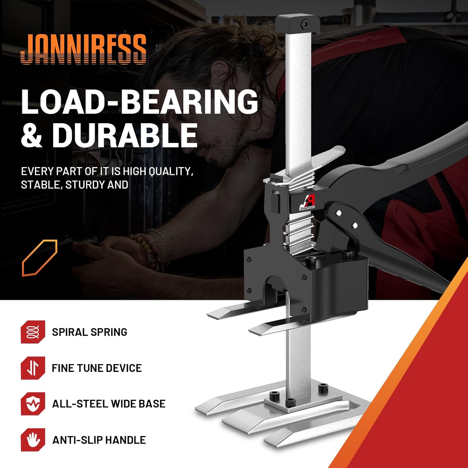 Furniture Lifter Jacks 2 Pack, 12 in, 440 lbs Capacity, Handheld Tool V1010