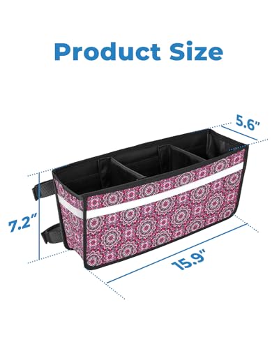Walker Basket with Strap Mount Cup Holder and Storage Bag, Gray W654873