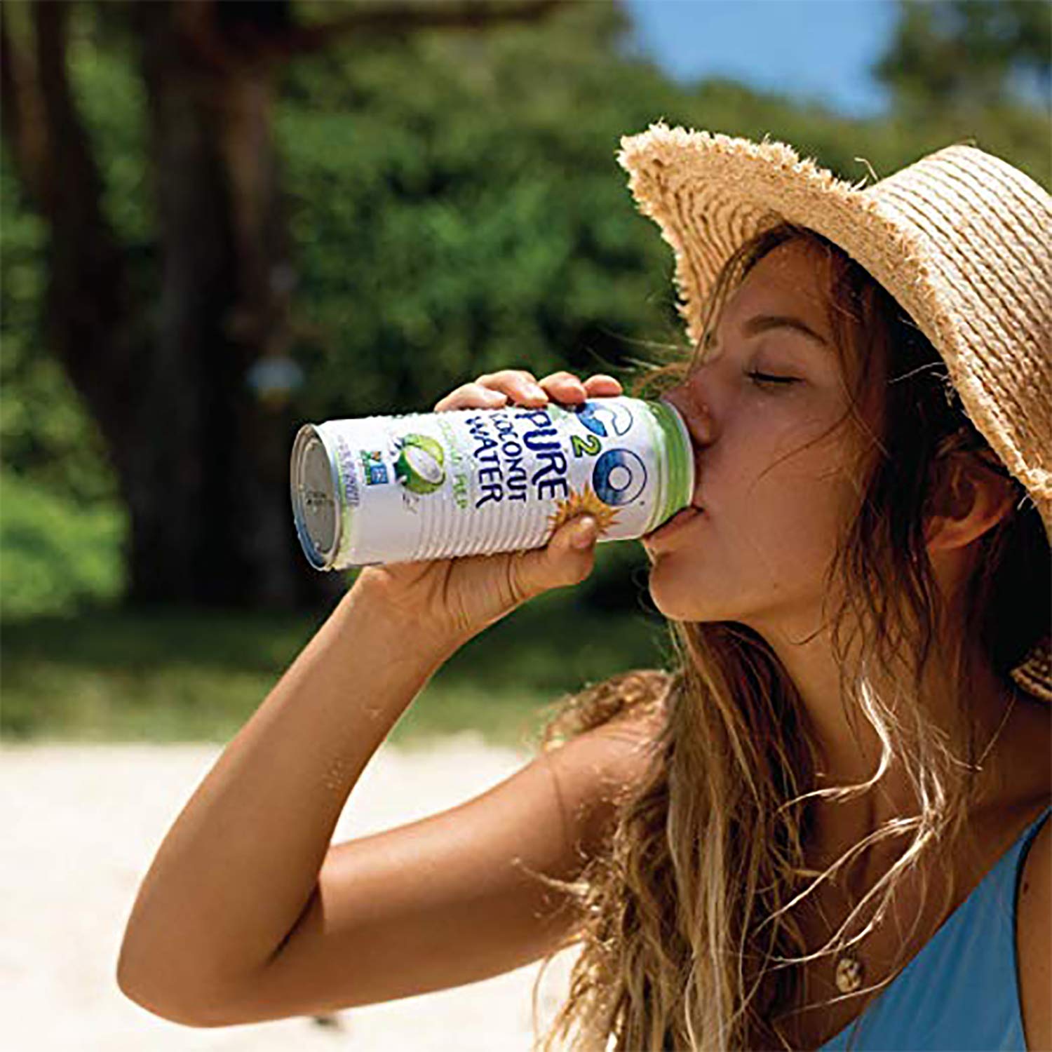 Pure Coconut Water with Pulp, 17.5 fl oz, Pack of 12 Z625