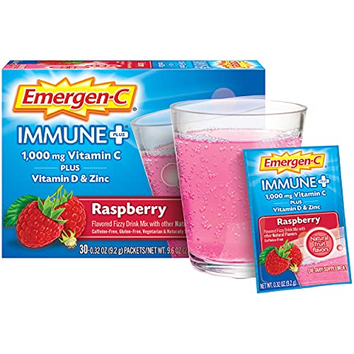Vitamin C Powder with Vitamin D and Zinc, Raspberry Flavor, 30 Count X9760