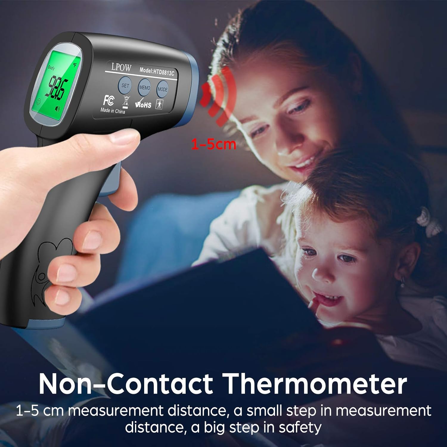 Touchless Infrared Thermometer for Adults, Kids, and Home Use U164704