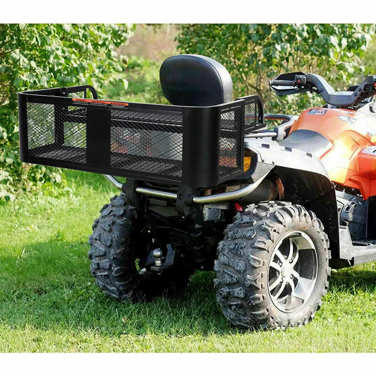 ATV UTV Universal Rear Drop Basket Rack Steel Cargo H7120