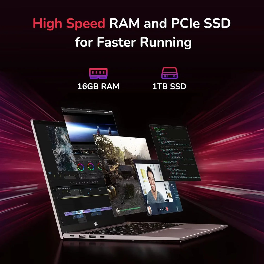 15.6" IPS FHD Gaming Laptop, AMD Ryzen 7, 16GB RAM, 1TB SSD J34702