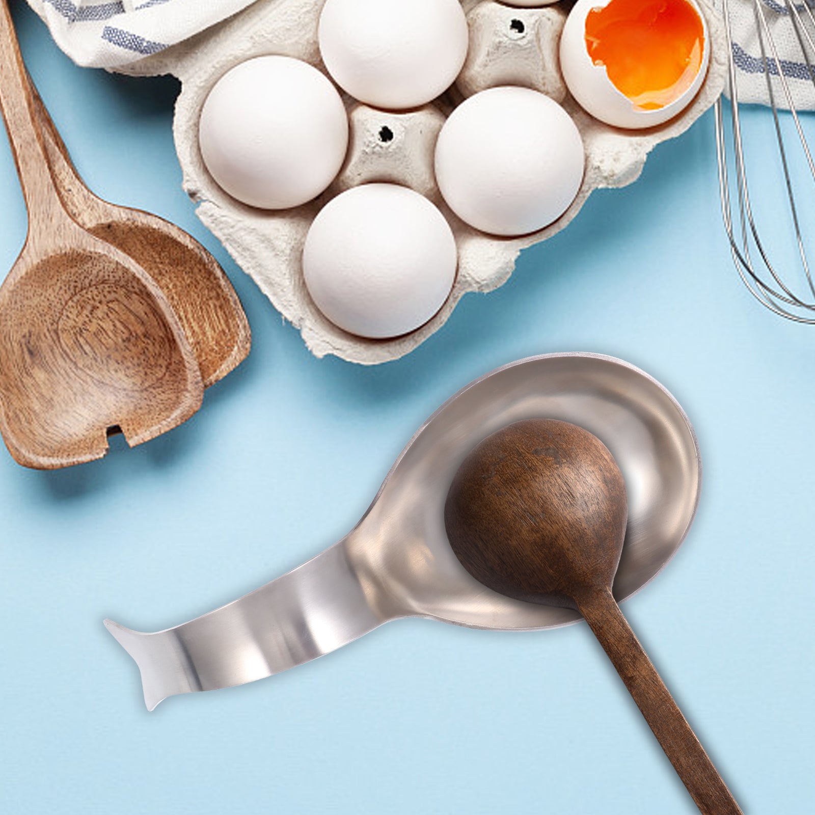 Stainless Steel Spoon Rest for Kitchen Utensil Holder U7775