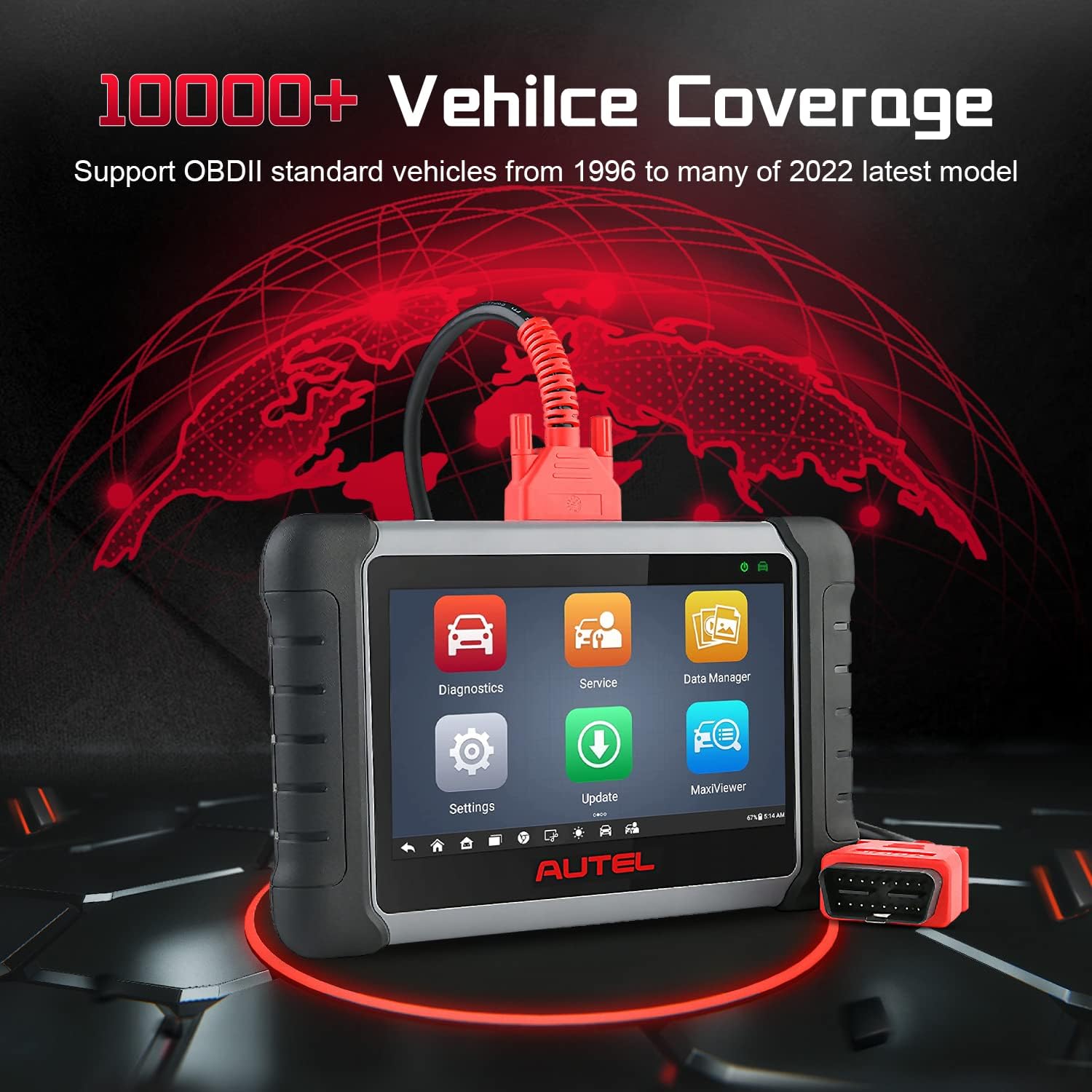 Bidirectional OBD2 Scanner with Active Testing, 28+ Service Functions F118