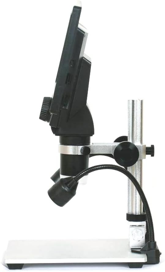 7 Inch Digital Microscope 1200X with Aluminum Alloy Stand and Fill Lights T90184