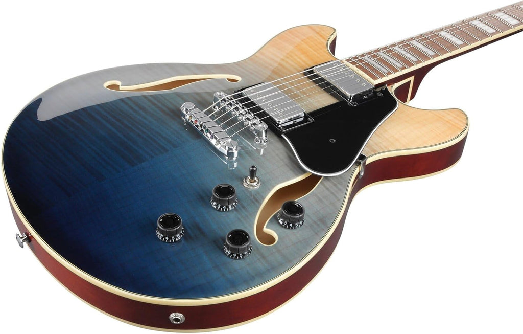 Semi-Hollow Electric Guitar - Transparent Indigo Fade W584850
