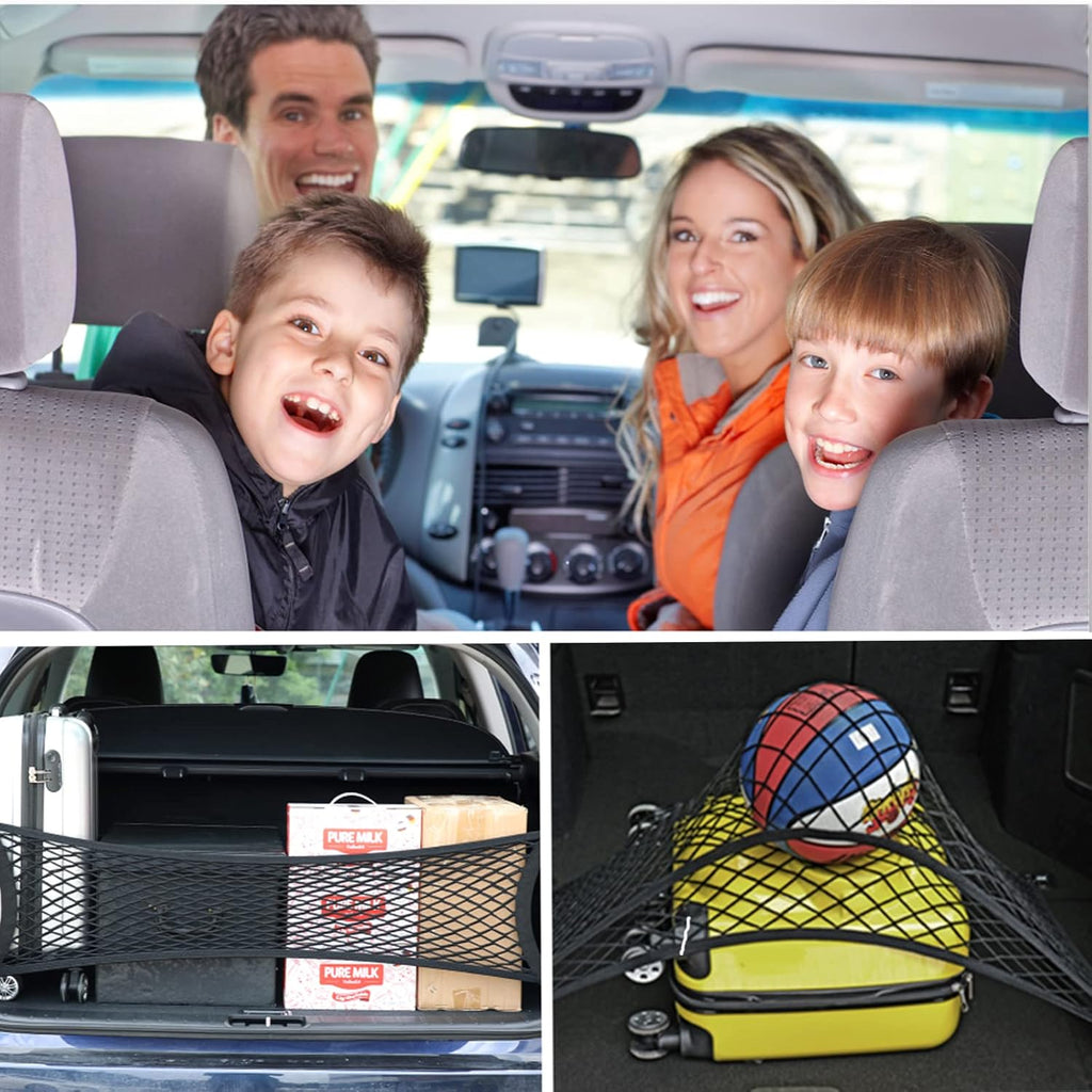 Car Rear Cargo Net for SUV Trunk Organizer F130