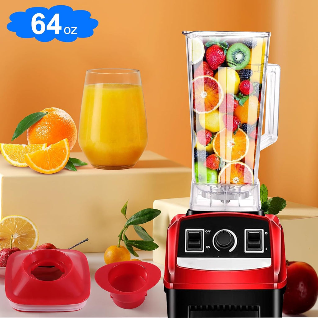 64 oz Blender Pitcher Replacement with Red Lid G116226