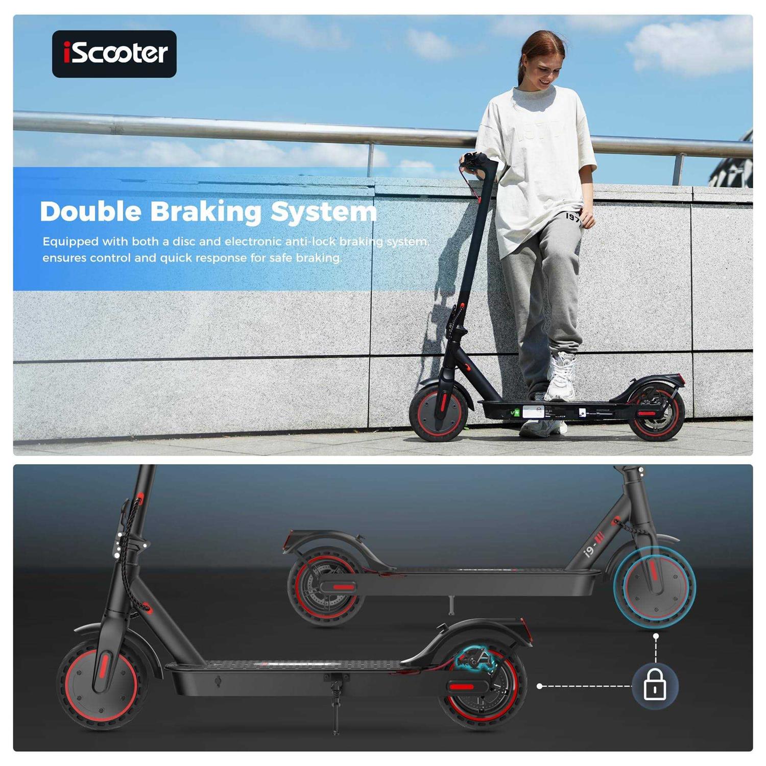 Electric Scooter 25 Miles Range 25 MPH Top Speed W889245