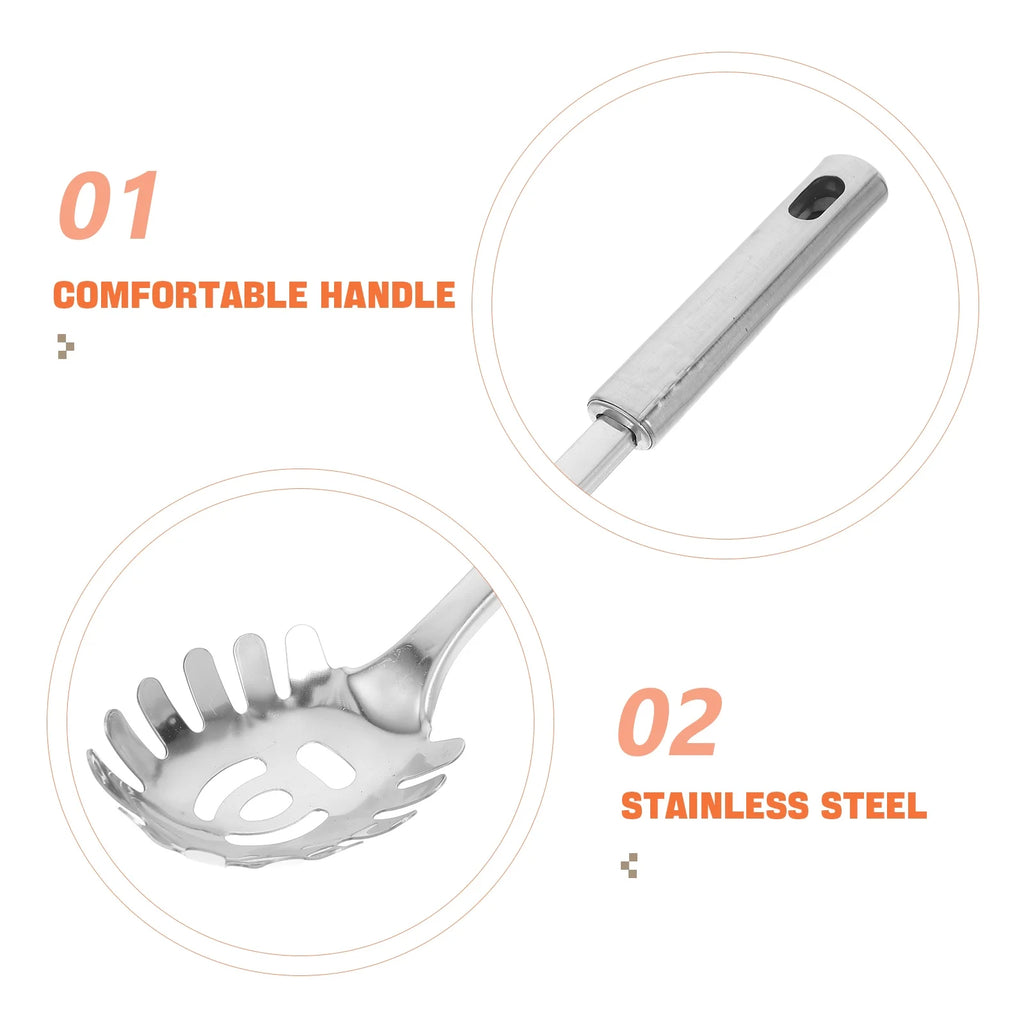 Stainless Steel Pasta Server with Spaghetti Spoon and Fork S29996