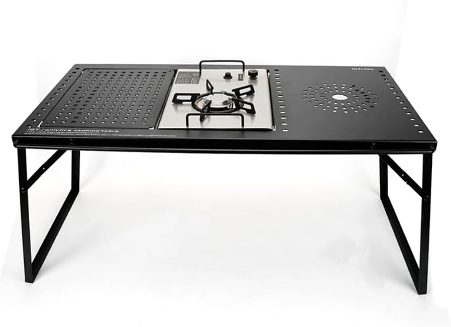 Folding Camping Table with Gas Stove and Carrying Case S422