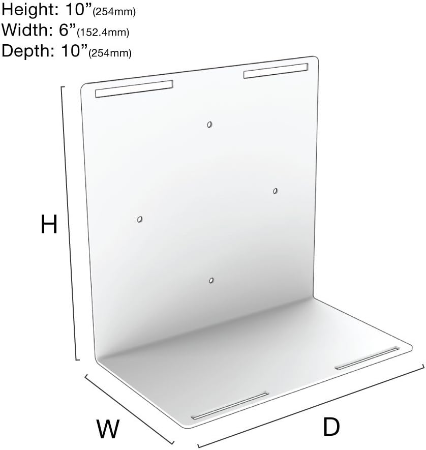 Universal Wall Mount for Computer, UPS, or Electronics, 2-Pack V8067