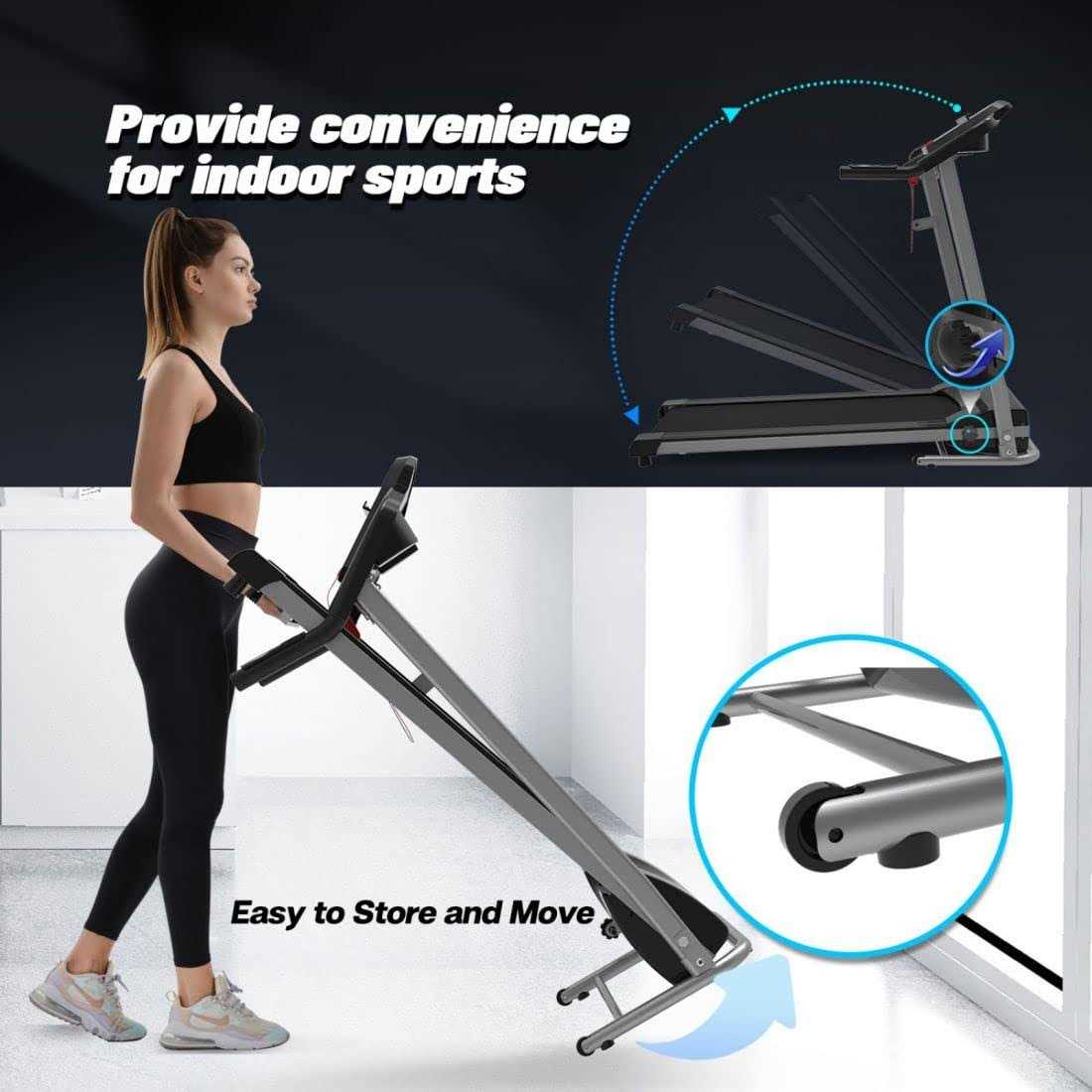 Foldable Treadmill with Incline for Home Workout I860