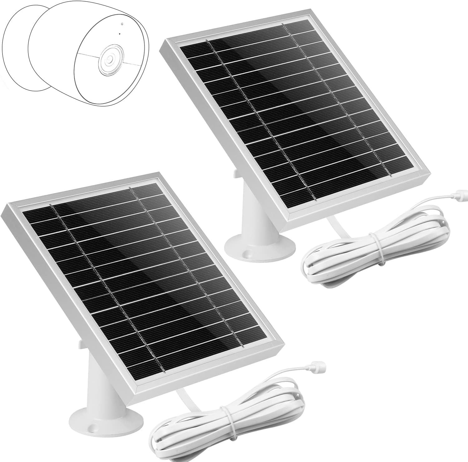 Solar Panel for Nest Camera Battery, Indoor Outdoor Working K66047