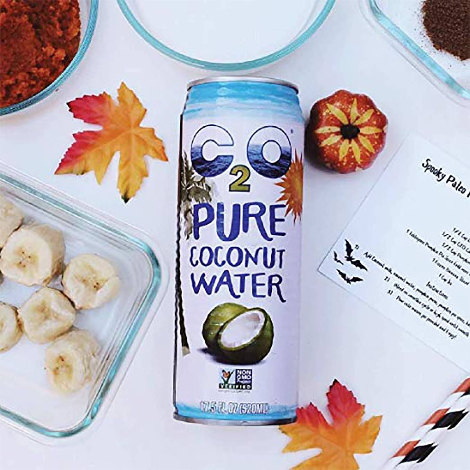 Pure Coconut Water, No Added Sugar, 17.5 FL OZ (Pack of 12) L310