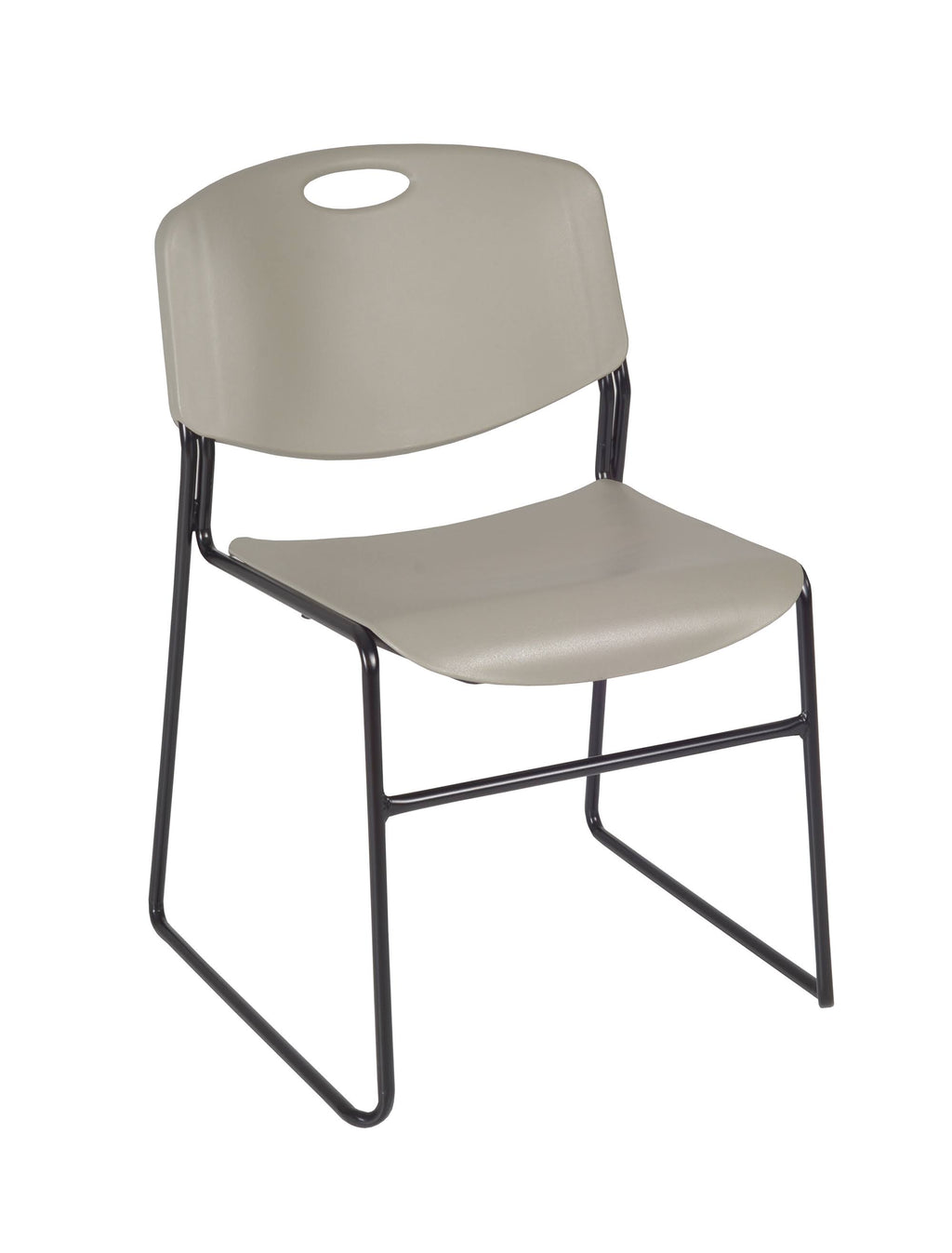 Training Table with 2 Stack Chairs, Maple/Black & Grey T427