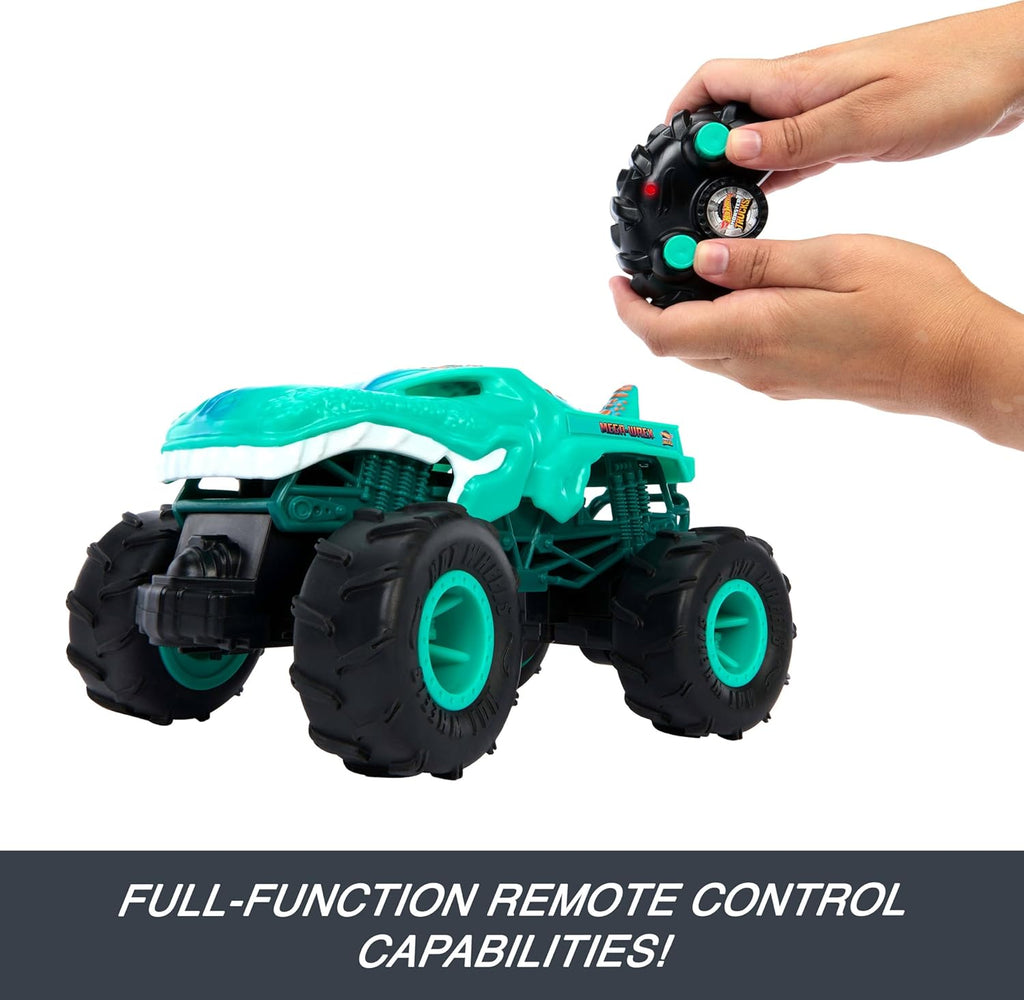 Remote-Control Monster Truck Toy, 1:24 Scale, All-Terrain Tires Q30416