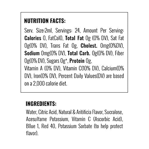 Fruit Juicy Red Liquid Water Enhancer, Sugar Free, Zero Calorie, 4 Bottles Z15683