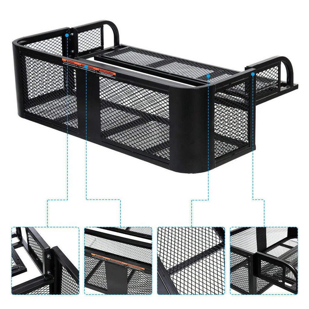 ATV UTV Universal Rear Drop Basket Rack Steel Cargo H7120
