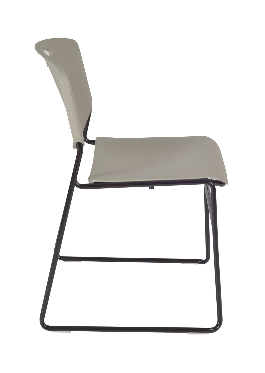 Training Table with 2 Stack Chairs, Maple/Black & Grey T427